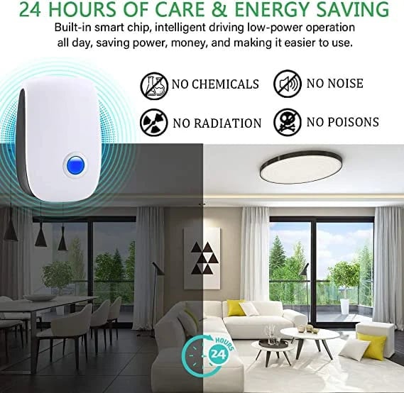 🔥BUY 1 GET 1 FREE🔥Ultrasonic Pest Repeller for Mosquito, Cockroaches, Rats, Ants, Lizards, Spiders, Etc