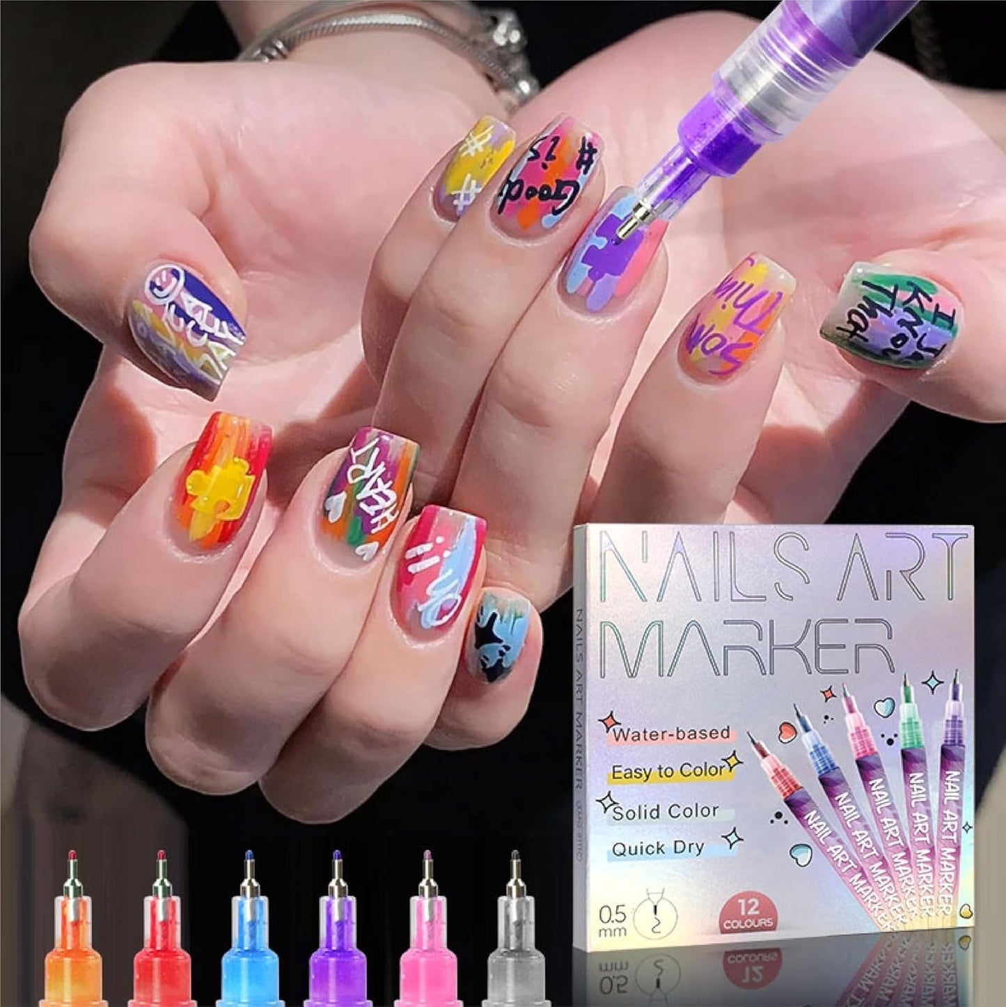 Last Day 49% OFF🎨12 Colors Nail Art Pens Set