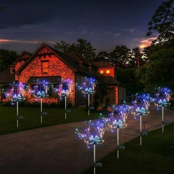BUY MORE GET MORE FREE 49%off🔥🔥Waterproof Solar Garden Fireworks Lamp
