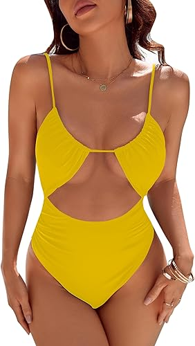 🔥Cut-Out Tummy Control One Piece Swimsuit