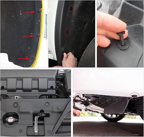 🎁🔧100 PCS Car Clip Retainer Auto Fasteners Push Trim Bumper Plastic Rivets Clips Kit