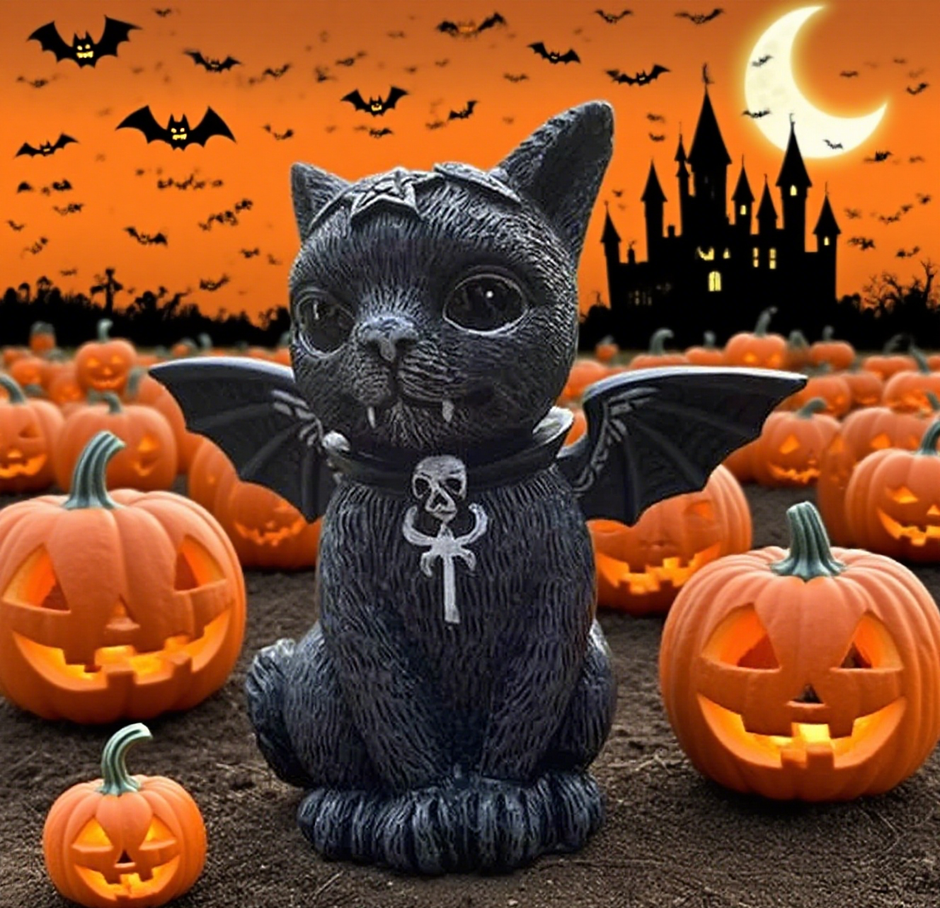 🎃Cat Halloween Lawn Gnome-Buy 2 Free Shipping