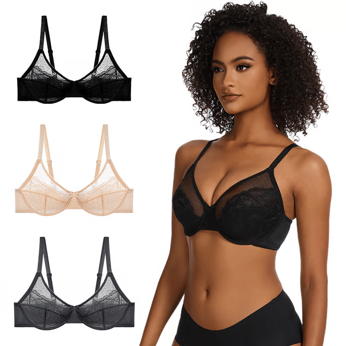 🔥2025 HOT SALE-49% OFF🔥Unlined Comfort Unpadded Full Coverage Underwire Minimizer Bra