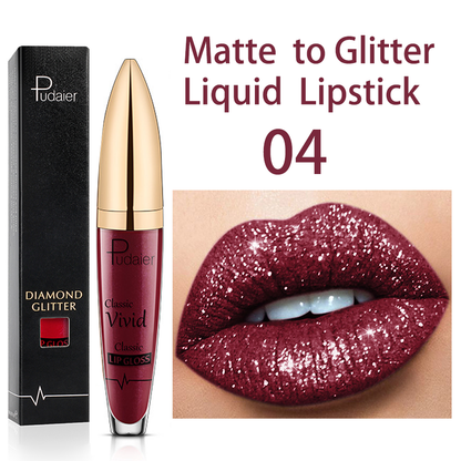 2025 (❤️BEST SALE NOW-ALL) 18 Color Diamond Shiny Long Lasting Lipstick