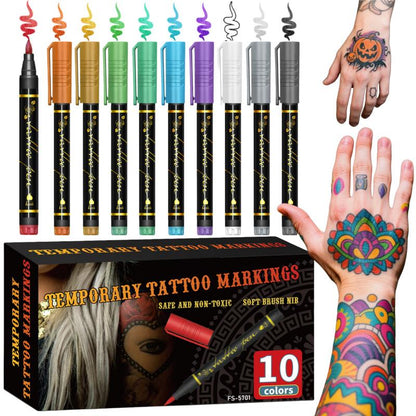 LAST DAY 49% OFF -🔥Temporary Tattoo Markers for Skin