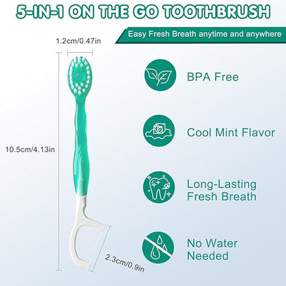 🦷✨ Stay Fresh on the Go - 49% OFF - ✨ 5-in-1 Multi-Functional Toothbrush