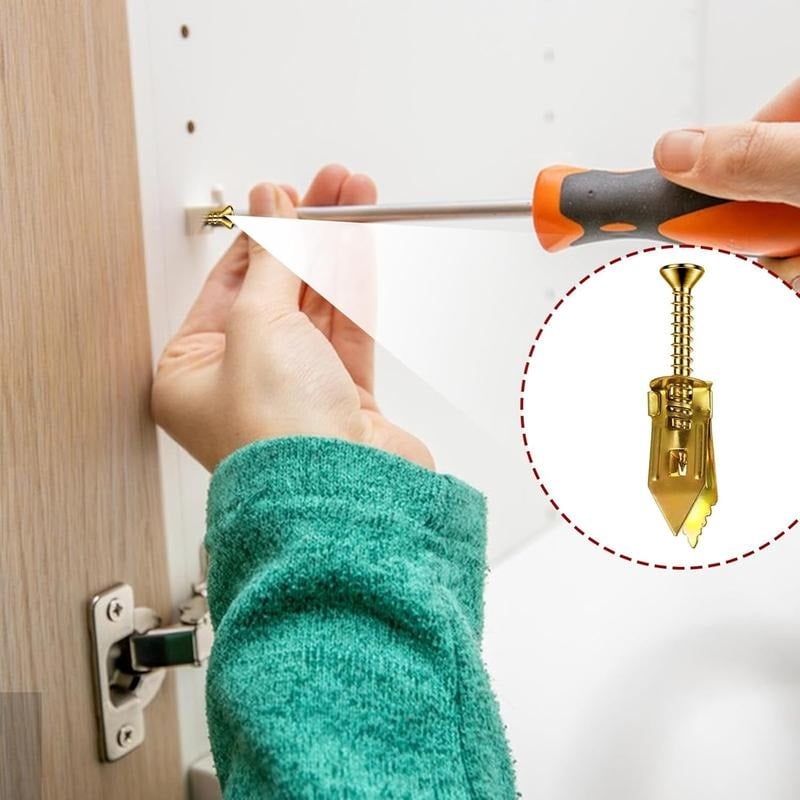 🔥Last Day 50% OFF -🔩40PCS Self-Drilling Drywall Anchors and Screws Kit