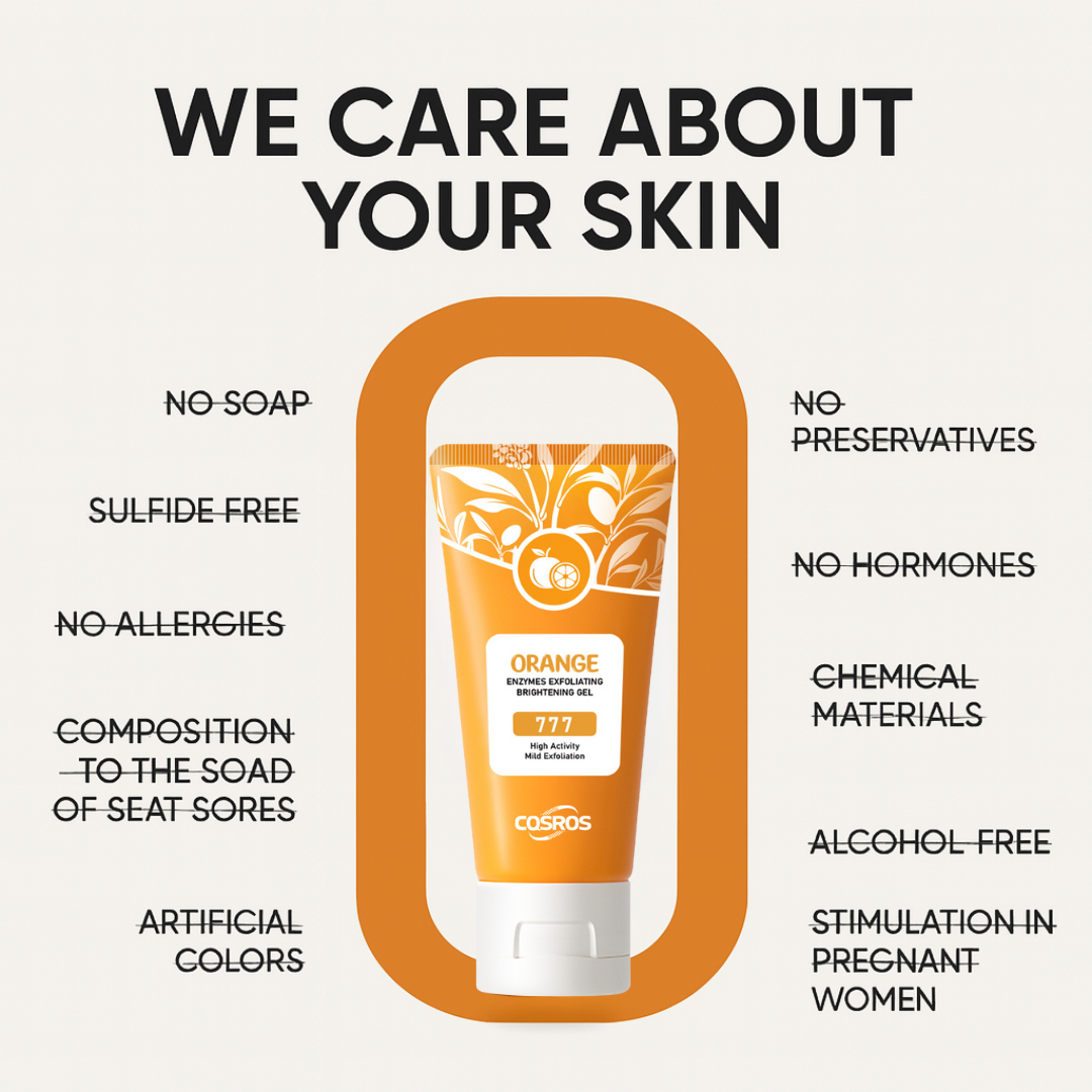 🔥2025 HOT SALE-49% OFF🔥Orange Exfoliating Gel Facial Cleansing Whole Body Scrub Dead Skin Custard
