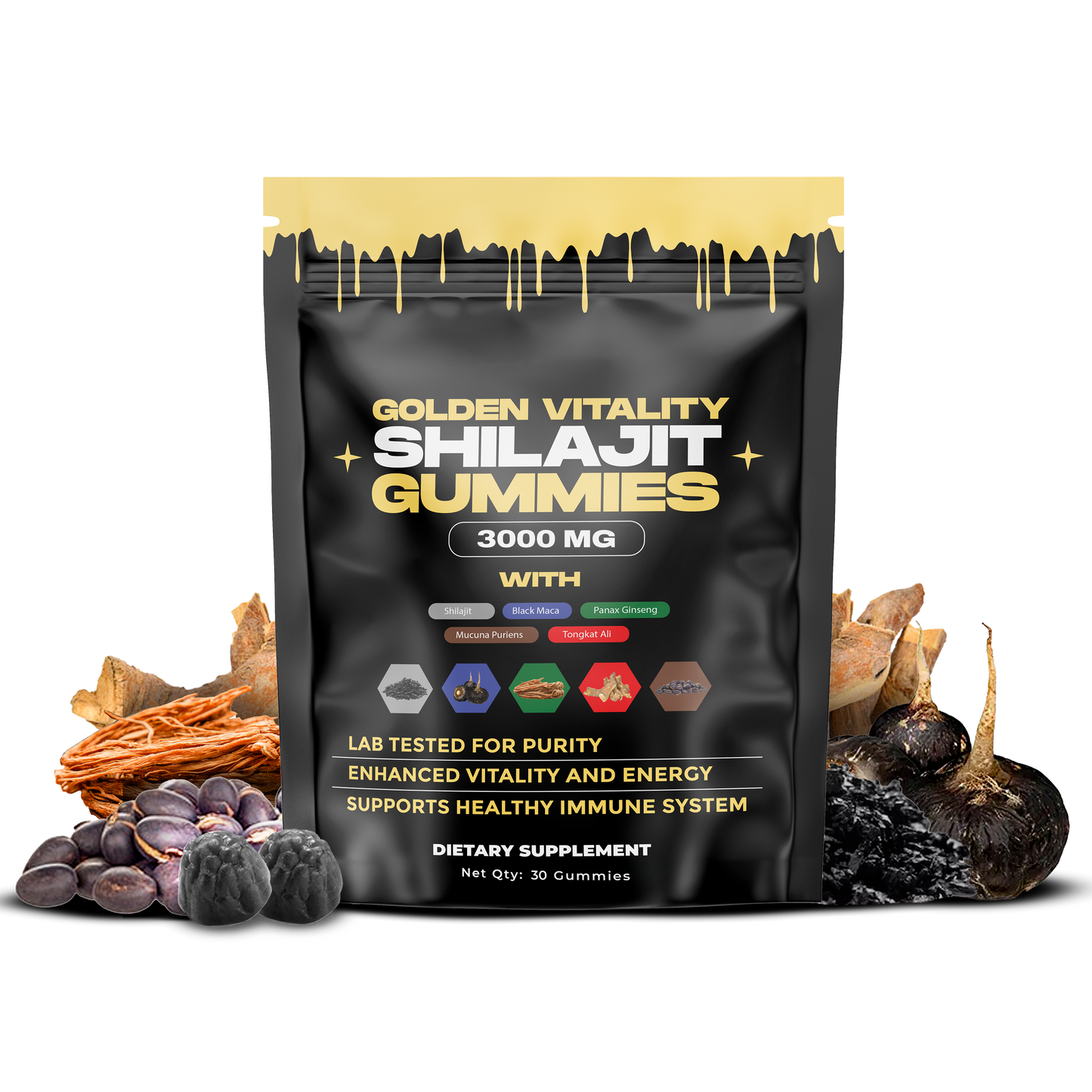 Shilajit Gummies（Mixed Packaging Of Old And New）