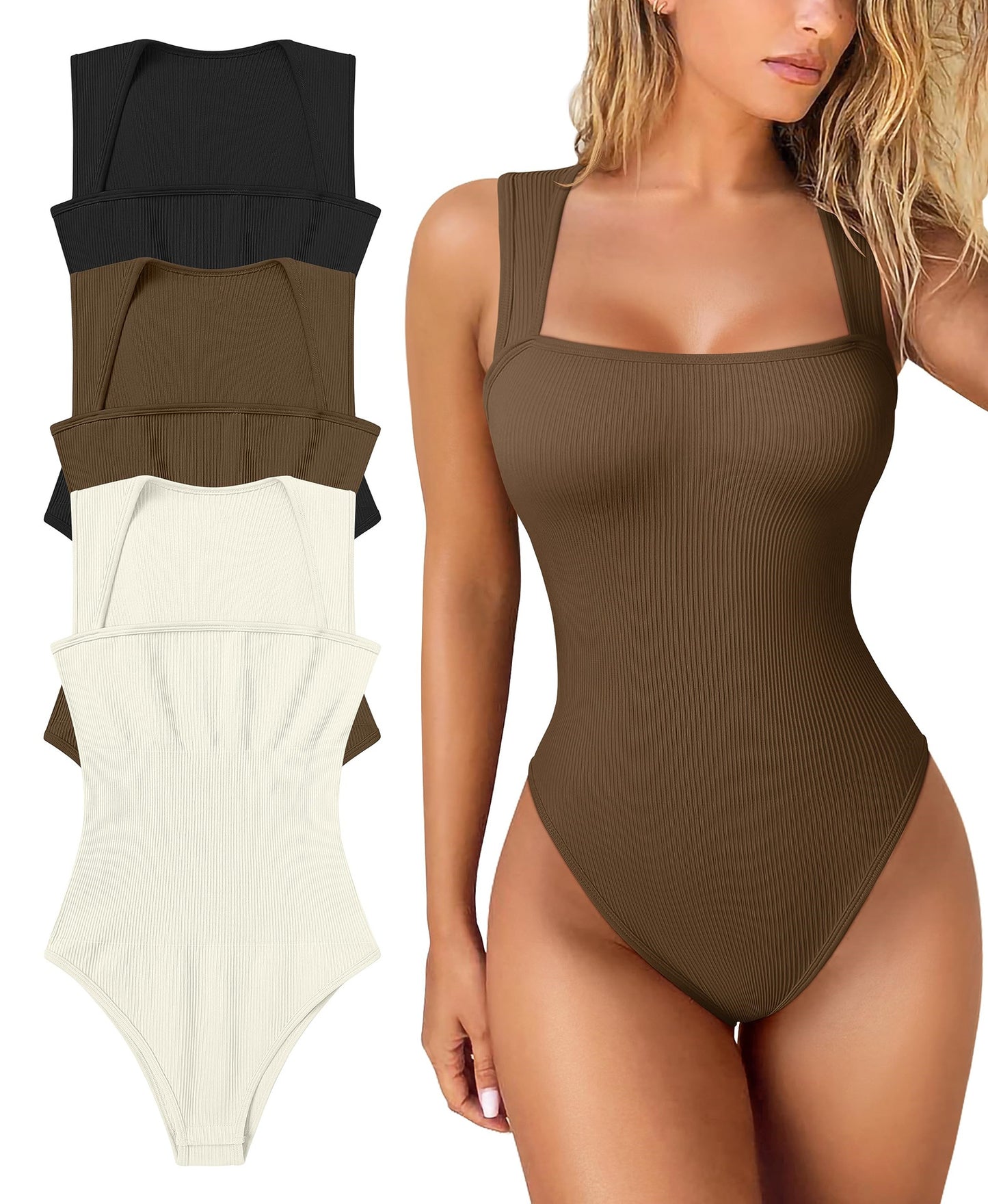 Last Day 49% OFF🔥Sleeveless Tummy Control Tank Tops Bodysuits