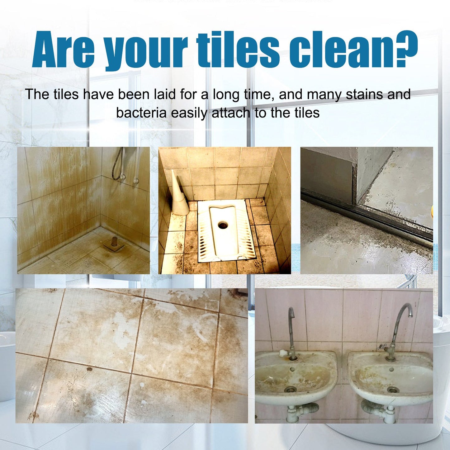 💥 Deep Clean in Seconds! Tile Grout Cleaner Spray 49% OFF | Heavy-Duty Stain Buster!
