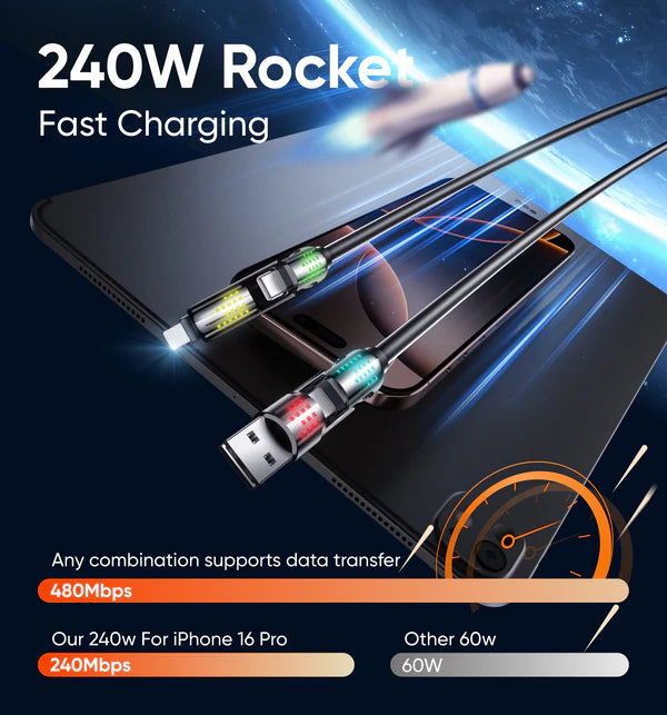🔥 49% OFF – The Ultimate 4-in-1 Fast Charging Cable for All Your Device