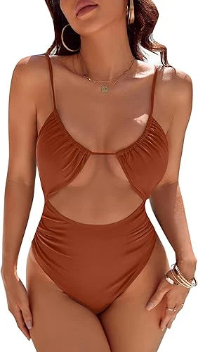 🔥Cut-Out Tummy Control One Piece Swimsuit