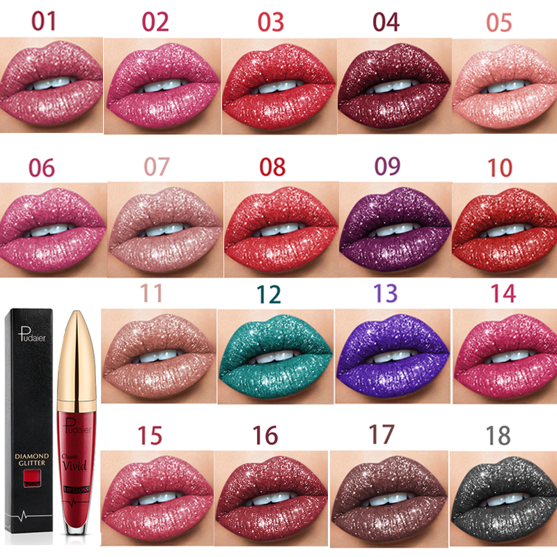 2025 (❤️BEST SALE NOW-ALL) 18 Color Diamond Shiny Long Lasting Lipstick