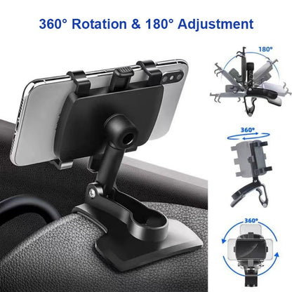 Summer Sale 49% off🔥360°Adjustable Car Dashboard Mobile Phone Holder