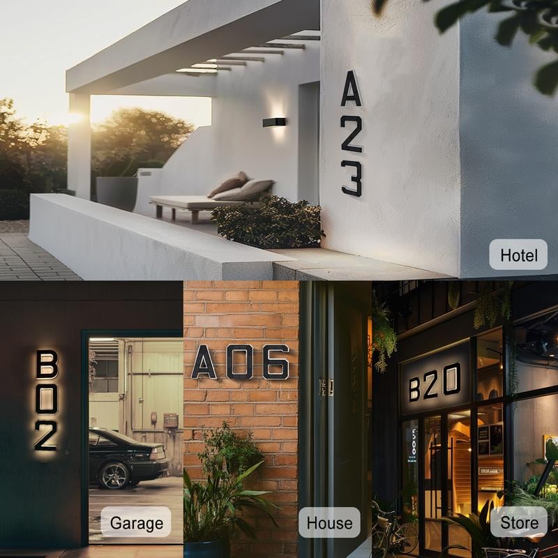 🏡 Upgrade Your Home's Curb Appeal – 49% OFF – ✨ Modern LED House Number Light – For Stylish, All-Night Visibility!