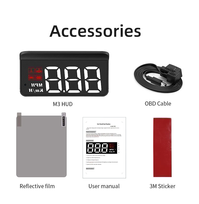 Last Day 49% OFF 🔥 Car Head Up Display Projector Speedometer