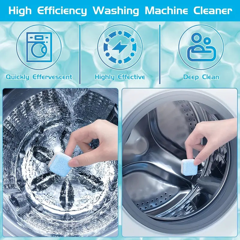 49% OFF FLASH SALE! Washing Machine Cleaner Tablets ✨ Deep Clean ＆Fresh Scent  for All Models！