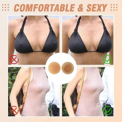 BUY 1 GET 1 FREE - Reusable Seamless Gentle Adhesive Nipple Covers