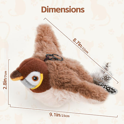 Last Day 49% OFF - 🐾Interactive Chirping Bird Cat Toy