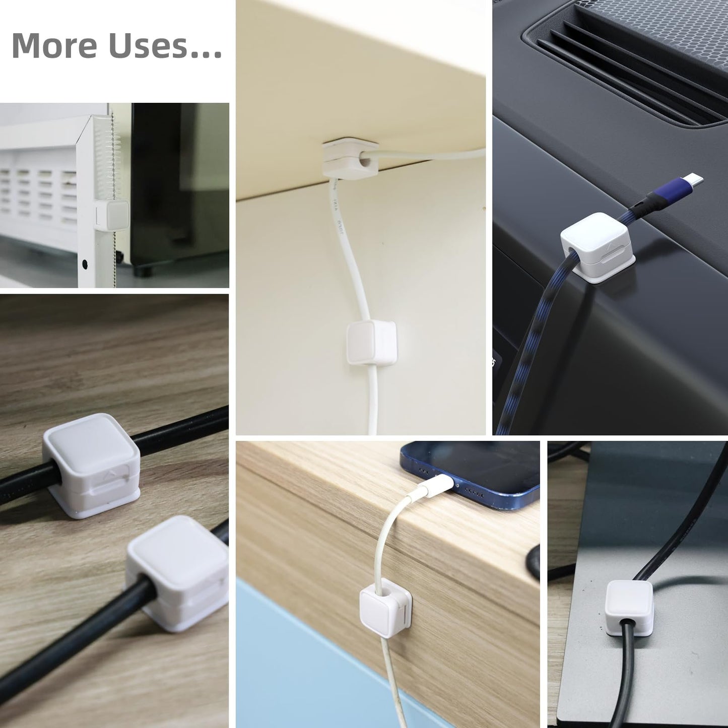 LAST DAY 49% OFF🔥Magnetic Cord Organizer, Easy Secure Adhesive Cable Management