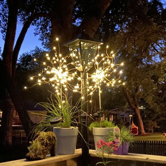 BUY MORE GET MORE FREE 49%off🔥🔥Waterproof Solar Garden Fireworks Lamp