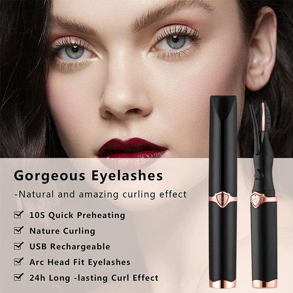 BUY 1 GET 1 FREE | 49% OFF - Rechargeable Heated Eyelash Curler for Quick Heating Curling