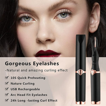 BUY 1 GET 1 FREE | 49% OFF - Rechargeable Heated Eyelash Curler for Quick Heating Curling