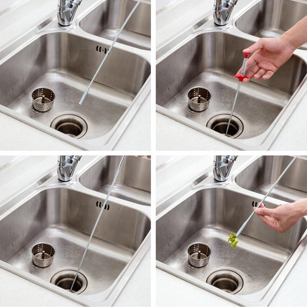 🔥🔥🎁Flexible Grabber Claw Pick Up Reacher Tool with 4 Claws Bendable Hose Pickup Reaching Assist Tool for Litter Pick, Home Sink, Drains, Toilet