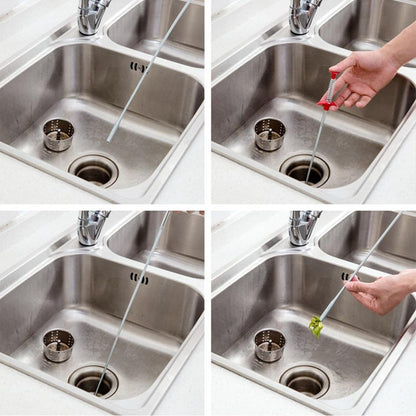 🔥🔥🎁Flexible Grabber Claw Pick Up Reacher Tool with 4 Claws Bendable Hose Pickup Reaching Assist Tool for Litter Pick, Home Sink, Drains, Toilet