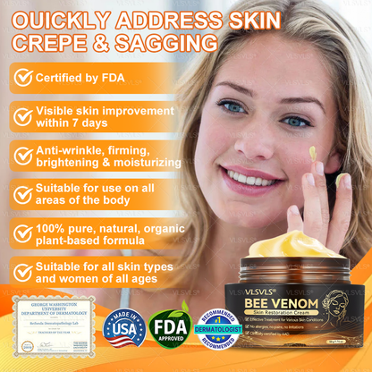 🔥 LAST DAY 49 % OFF✨ VLSVLS® Bee Venom Skin Restoration Cream