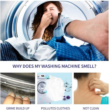 49% OFF FLASH SALE! Washing Machine Cleaner Tablets ✨ Deep Clean ＆Fresh Scent  for All Models！