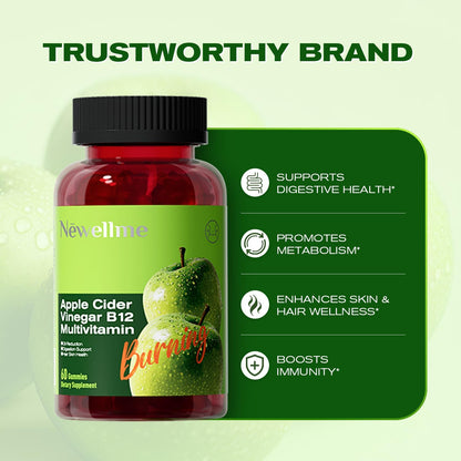 🔥2025 HOT SALE-49% OFF🔥Sugar-Free Apple Cider Vinegar (ACV) Gummies with The Mother & B12