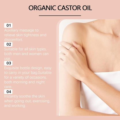 BUY MORE GET MORE FREE 49%off🔥🔥Organic Castor Oil Roll On Rose Quartz