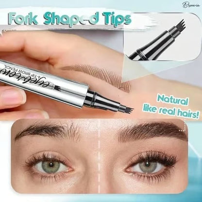 3D Microblading Eyebrow Pen 4 Fork Tip Tattoo Pencil