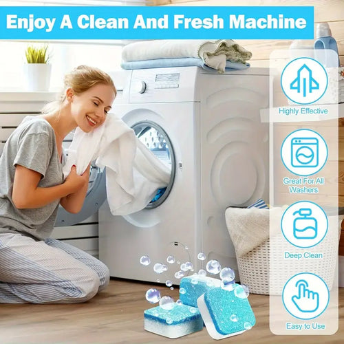 49% OFF FLASH SALE! Washing Machine Cleaner Tablets ✨ Deep Clean ＆Fresh Scent  for All Models！