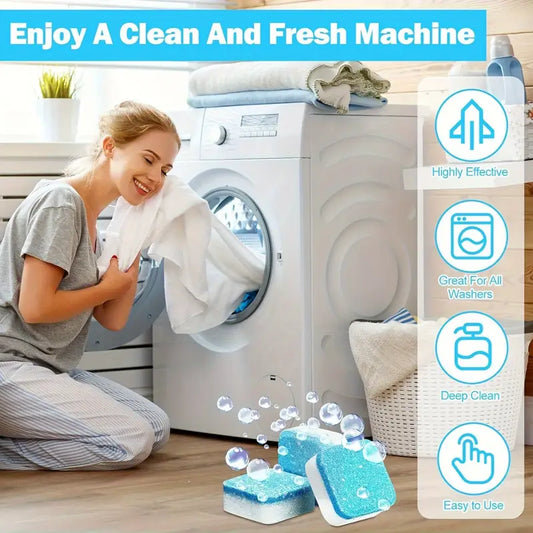49% OFF FLASH SALE! Washing Machine Cleaner Tablets ✨ Deep Clean ＆Fresh Scent  for All Models！