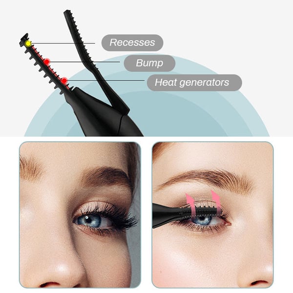 BUY 1 GET 1 FREE | 49% OFF - Rechargeable Heated Eyelash Curler for Quick Heating Curling