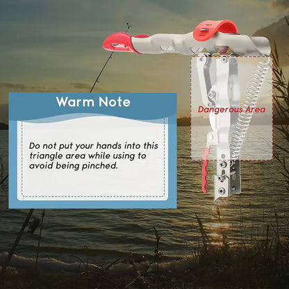 🔥🎣 2025 Hot Sale 49% OFF – Automatic Fishing Rod Holder 💥 Auto Hook, Relax & Reel In! 🎯
