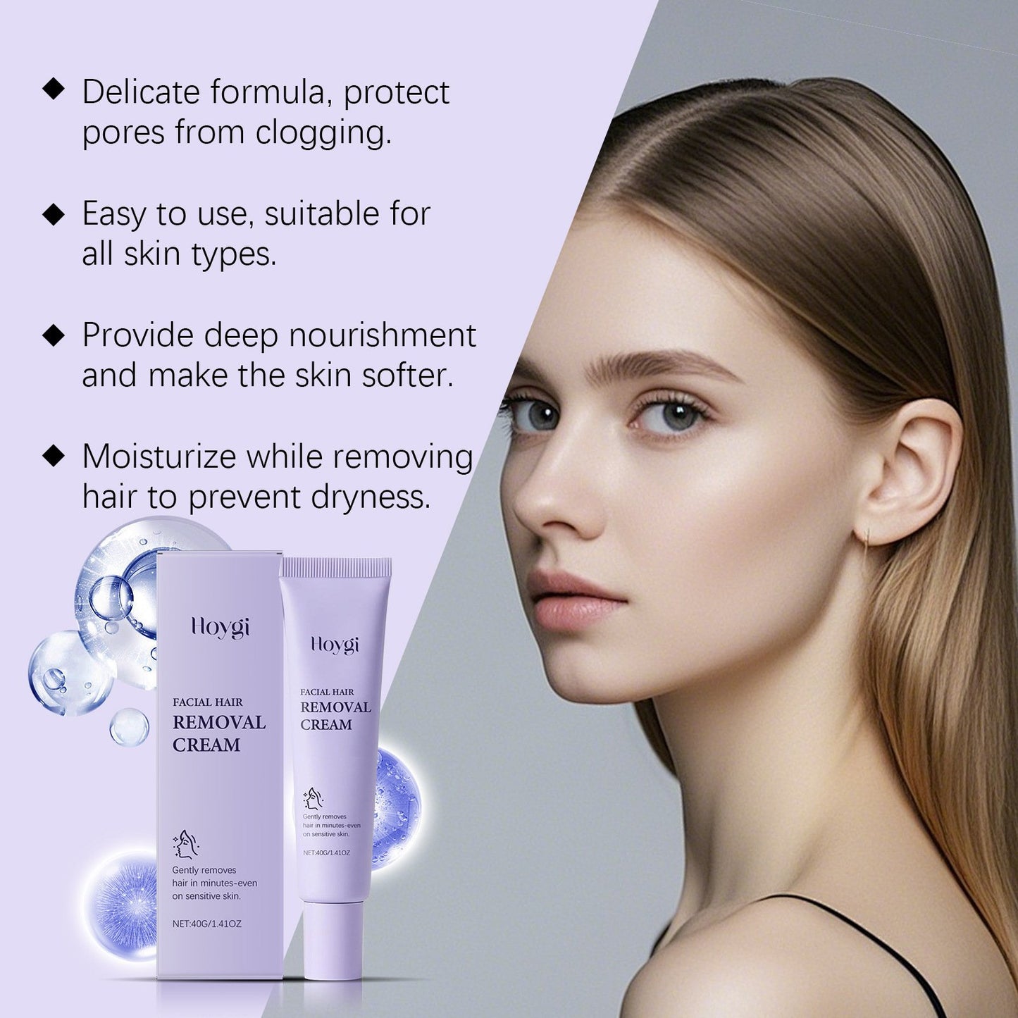 Buy 2 Get 1 Free🔥Gentle and Painless Facial Hair Removal Cream