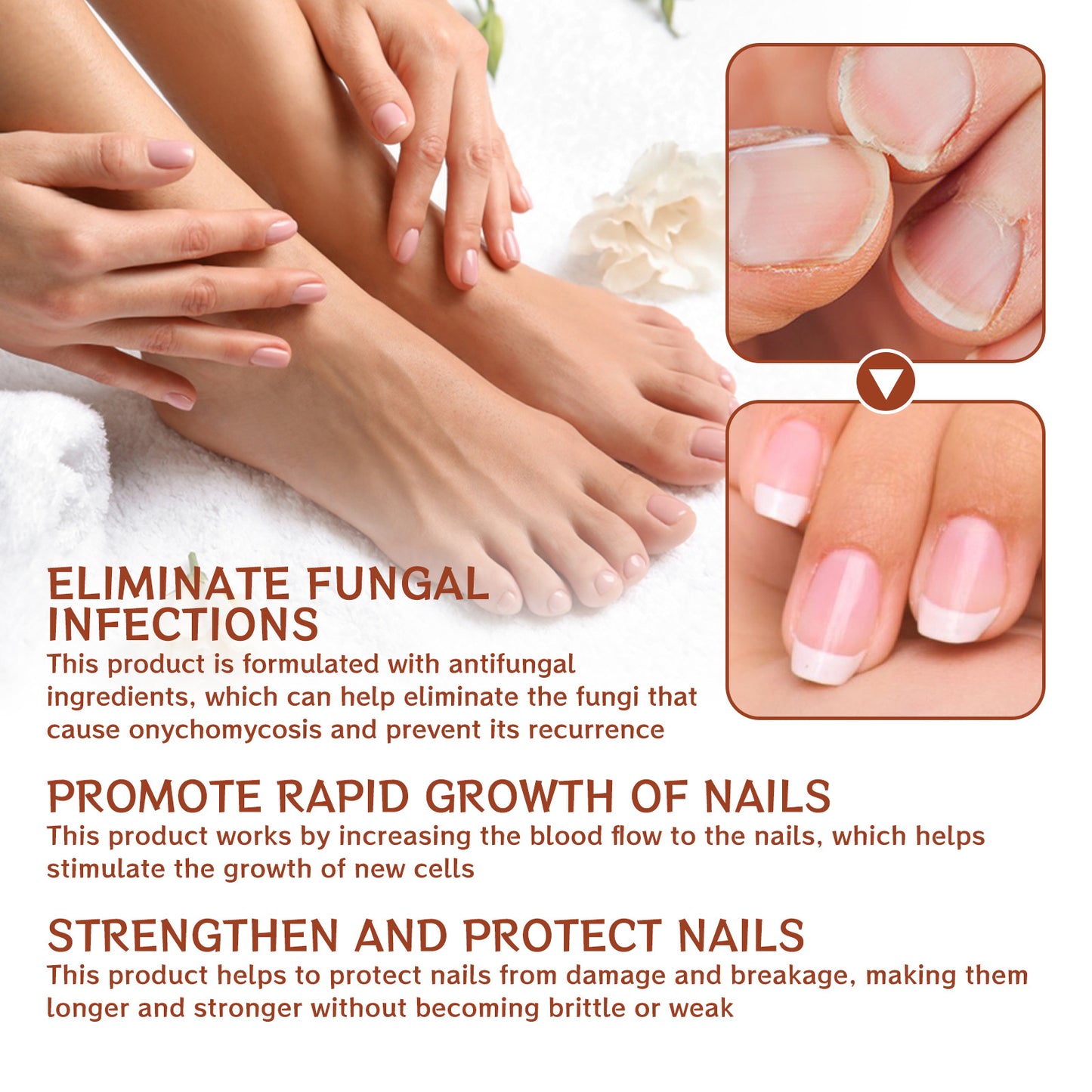 [Last Day 49% OFF] 7-day nail growth and strengthening serum