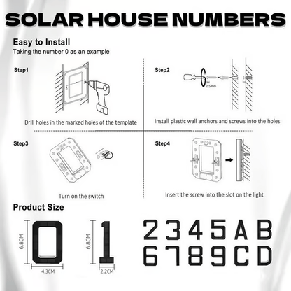 🏡 Upgrade Your Home's Curb Appeal – 49% OFF – ✨ Modern LED House Number Light – For Stylish, All-Night Visibility!