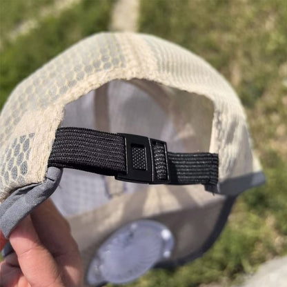 2-in-1 Solar Rechargeable Fan Breathable Mesh Baseball Cap