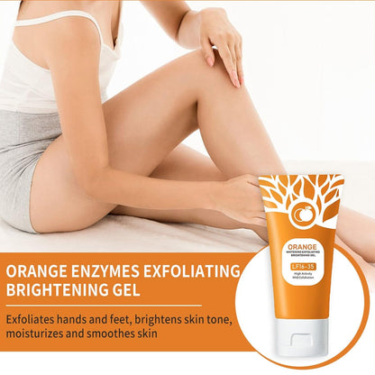 🔥2025 HOT SALE-49% OFF🔥Orange Exfoliating Gel Facial Cleansing Whole Body Scrub Dead Skin Custard