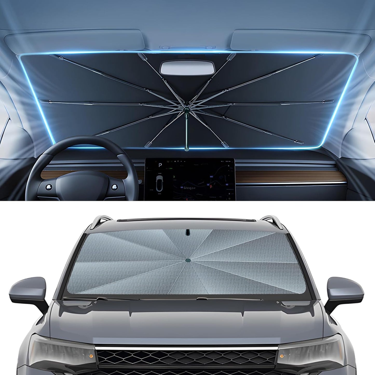 2025 Foldable Anti-UV Windshield Sunshade