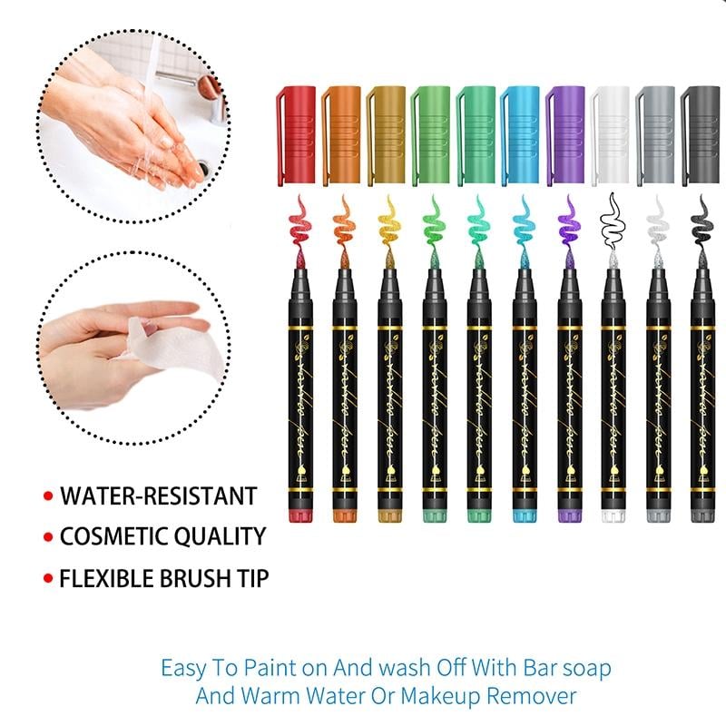 LAST DAY 49% OFF -🔥Temporary Tattoo Markers for Skin