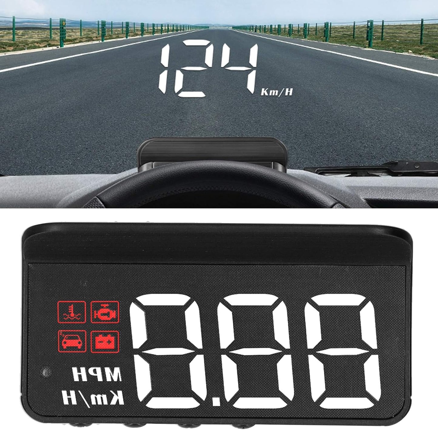 Last Day 49% OFF 🔥 Car Head Up Display Projector Speedometer