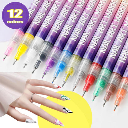 Last Day 49% OFF🎨12 Colors Nail Art Pens Set