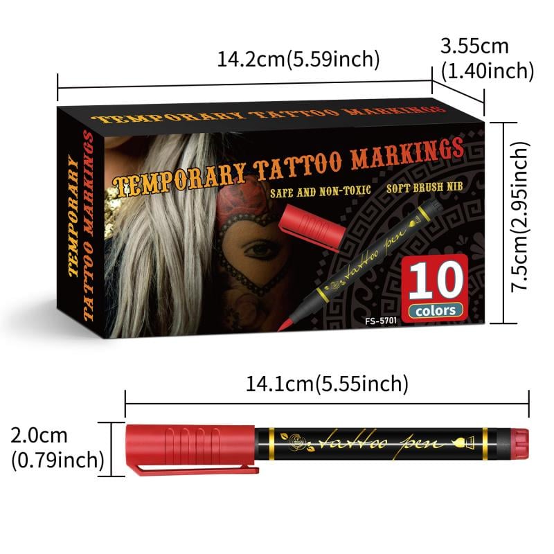 LAST DAY 49% OFF -🔥Temporary Tattoo Markers for Skin