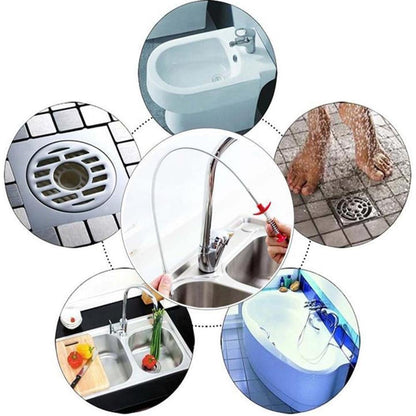 🔥🔥🎁Flexible Grabber Claw Pick Up Reacher Tool with 4 Claws Bendable Hose Pickup Reaching Assist Tool for Litter Pick, Home Sink, Drains, Toilet